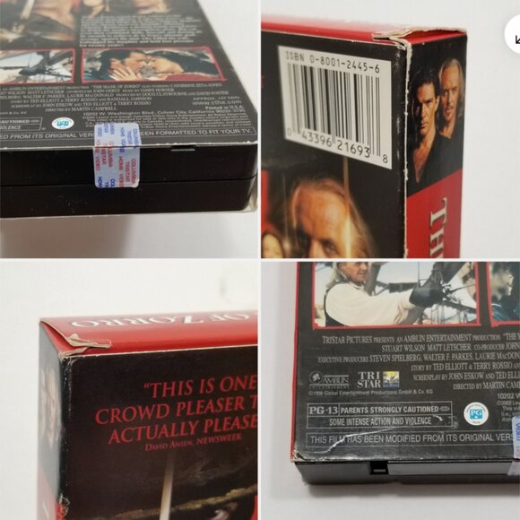 The Mask of Zorro (VHS, 1998) 6296E1M - Picture 10 of 10